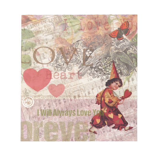 Valentijn Cherub Notitieblok (Voorkant)