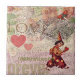 Valentijn Cherub Tegeltje (Voorkant)