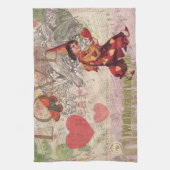 Valentijn Cherub Theedoek (Verticaal)