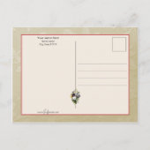 Valentijn Cherubs en Pansies Briefkaart (Achterkant)