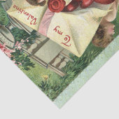 Valentijn cherubs met envelop van rode harten tissuepapier (Detail)