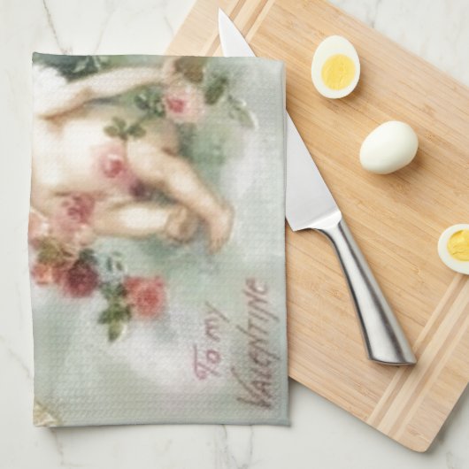  Valentijn Cherubs Theedoek (Quarter Fold)