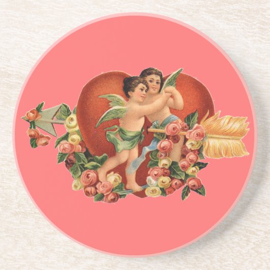  Valentijn Cherubs Zandsteen Onderzetter (Voorkant)