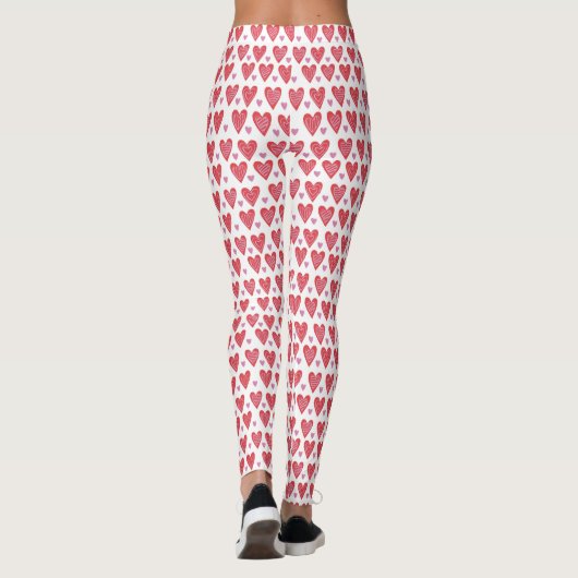 Valentijn Chic Pattern Leggings (Achterkant)