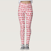 Valentijn Chic Pattern Leggings (Voorkant)