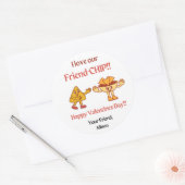 Valentijn Chip Sticker voor Classroom Party (Envelop)