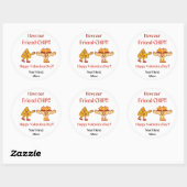 Valentijn Chip Sticker voor Classroom Party (Vel)