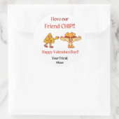 Valentijn Chip Sticker voor Classroom Party (Tas)