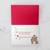 Valentijn Chocolade Feestdagen Kaart (Binnen)