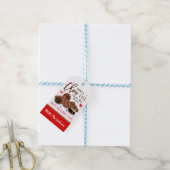 Valentijn Chocolade Snoep Gift Label Cadeaulabel (Met Touw)