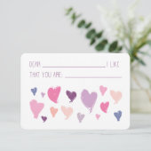 Valentijn Classroom Compliment Card Kaart (Staand voorkant)