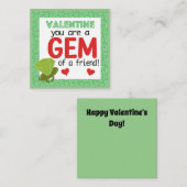 Valentijn Classroom Kaart, jij bent een gem valent Notitiekaartje (Voorkant / Achterkant)