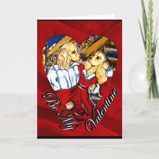 Valentijn Cocker Spaniel Feestdagen Kaart (Voorkant)