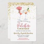 Valentijn Cocktail Party Kaart (Voorkant / Achterkant)