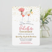 Valentijn Cocktail Party Kaart (Staand voorkant)