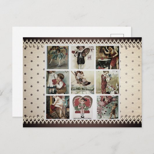  VALENTIJN COLLAGE BRIEFKAART (Voorkant / Achterkant)