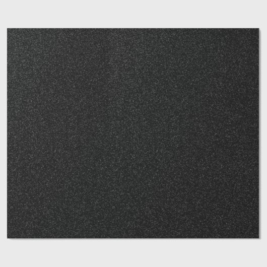 Valentijn Collectie Plain Black Glitter Cadeaupapier (Vlak)
