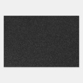 Valentijn Collectie Plain Black Glitter Inpakpapier Vel (Voorkant 2)