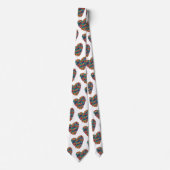 Valentijn Colorful Heart Stropdas (Voorkant)