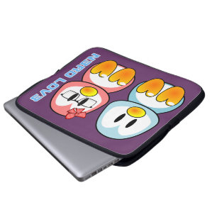 Valentijn: Computer Geek Leet Speak Love Laptop Sleeve