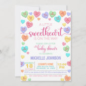 Valentijn Conversation Hearts Baby shower Kaart (Voorkant)