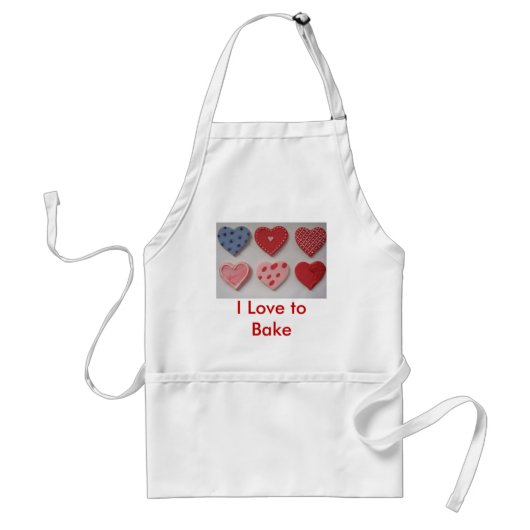 Valentijn Cookie Hearts Standaard Schort (Voorkant)