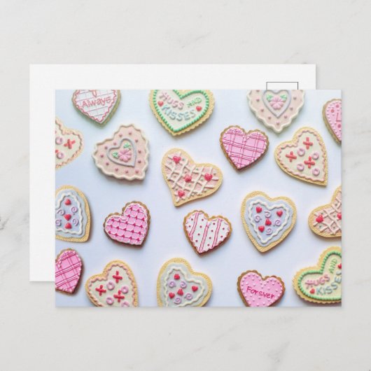 Valentijn Cookies | BRIEFKAART (Voorkant / Achterkant)