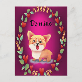 Valentijn Corgi Love Briefkaart