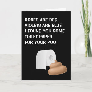 Valentijn Corona Virus Humor Toilet Roll Poem Kaart