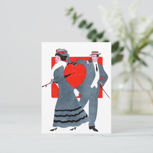  Valentijn Couple Briefkaart (Staand voorkant)