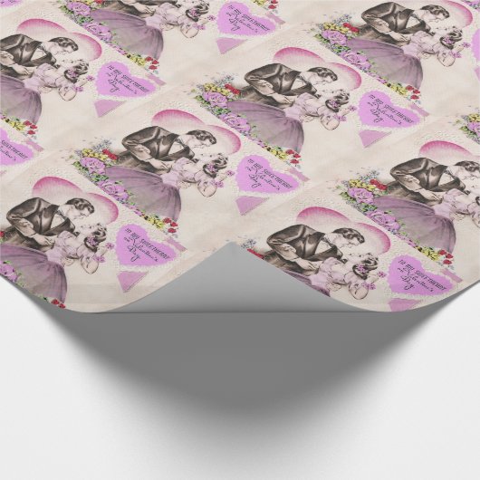 Valentijn Couple Cadeaupapier (Hoek)