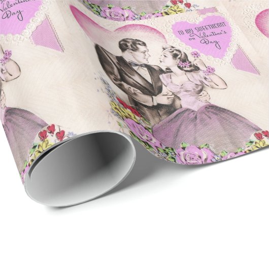  Valentijn Couple Cadeaupapier (Rol Hoek)