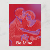  Valentijn Couple in rood Feestdagenkaart (Voorkant)