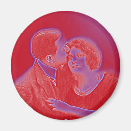  Valentijn Couple in rood Magneet