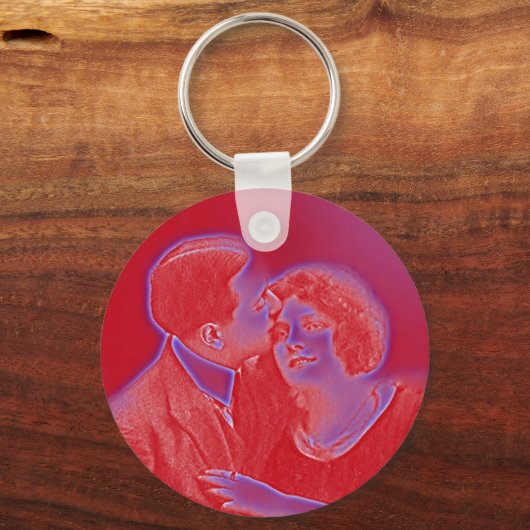  Valentijn Couple in rood Sleutelhanger (Voorkant)