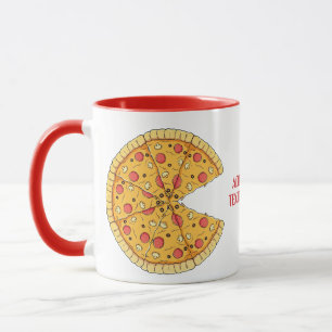 Valentijn Couples Matching Cute Pizza Jongen Mok