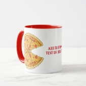Valentijn Couples Matching Cute Pizza Jongen Mok (Voorkant links)