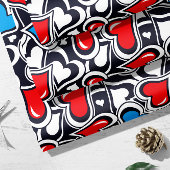 Valentijn Crazy Hearts | Valentijn Gift Wrap Cadeaupapier