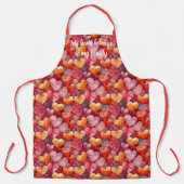 Valentijn Crystal Harten van Liefde Schort (Voorkant)