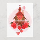 Valentijn Cuckoo Clock Briefkaart (Voorkant)