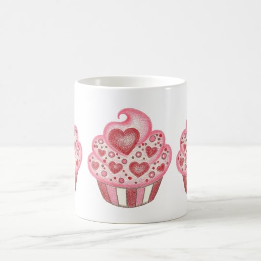 Valentijn Cupcake Coffee Mok (Center)