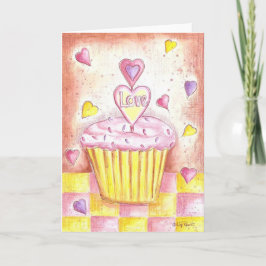 Valentijn Cupcake Feestdagen Kaart
