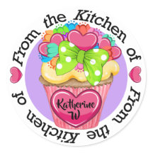 Valentijn Cupcake Kitchen Sticker