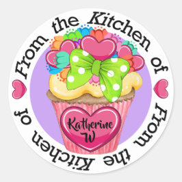 Valentijn Cupcake Kitchen Sticker