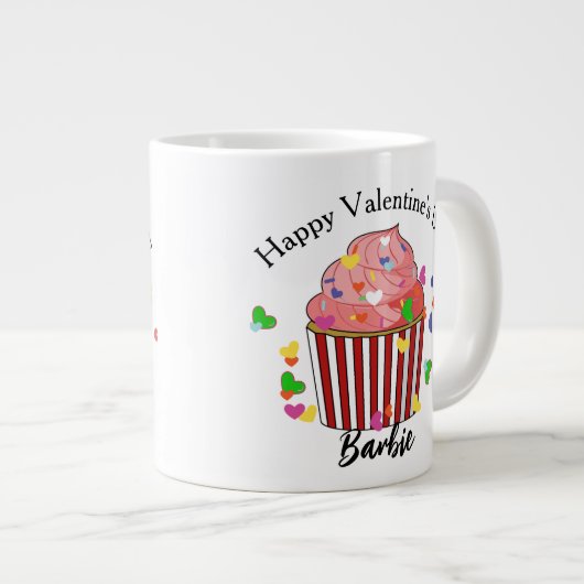 Valentijn cupcake Mok cadeau voor haar (Voorkant rechts)