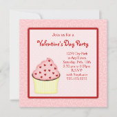 Valentijn Cupcake Party nodigt uit Kaart (Voorkant)