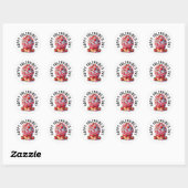 VALENTIJN CUPCAKE RONDE STICKER (Vel)