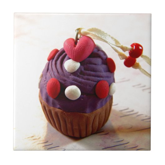 Valentijn Cupcake Tegeltje (Voorkant)