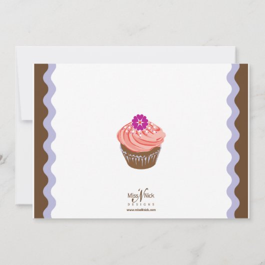 Valentijn Cupcakes Kaart (Achterkant)