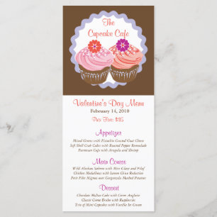 Valentijn Cupcakes Menu